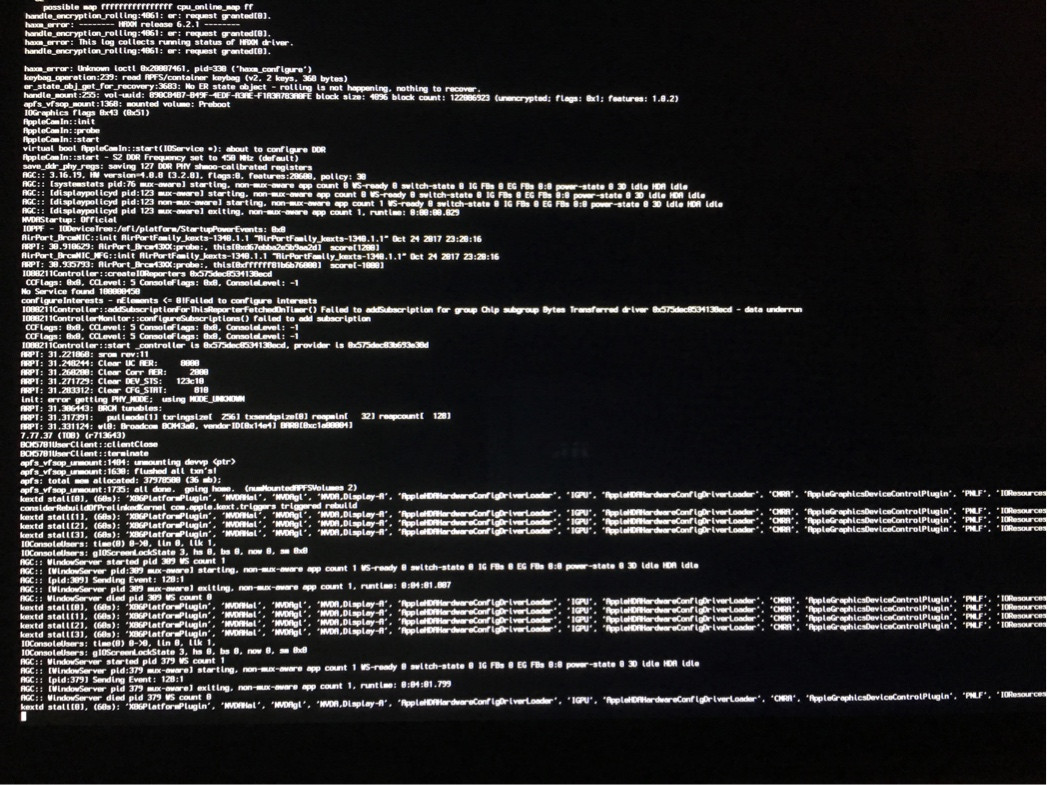Boot Failure After Macos High Sierra 10.13.2 Upgrade
